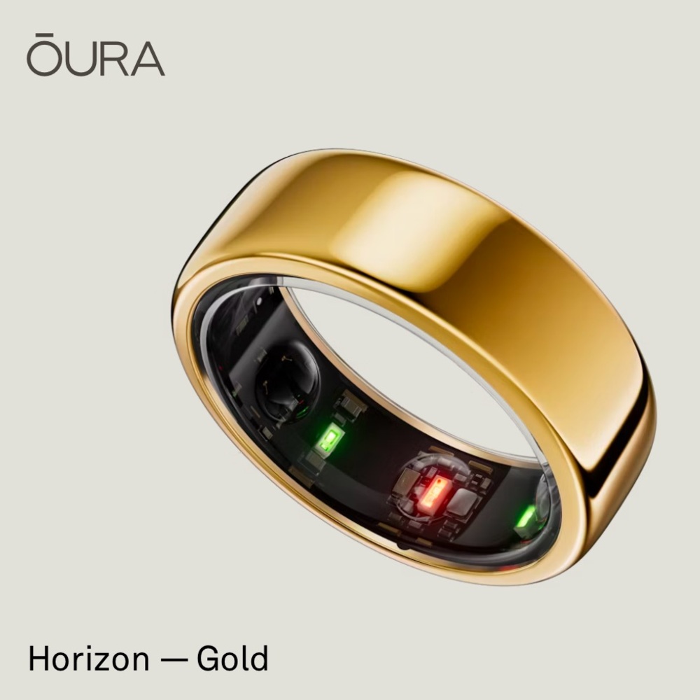 Ours ring - Gold Horizon Gen 3 (round) - Size 8